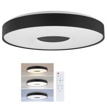 Brilagi - Plafonier LED dimabil JAMIS LED/48W/230V 3000-6500K Ø 39 cm negru + telecomandă