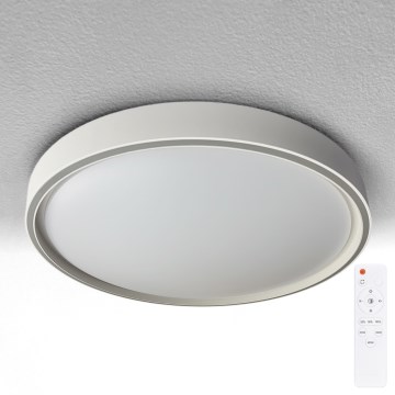 Brilagi - Plafonier LED dimabil NANCI, 60W, 230V, 3000-6500K, Ø 49 cm, argintiu + telecomandă