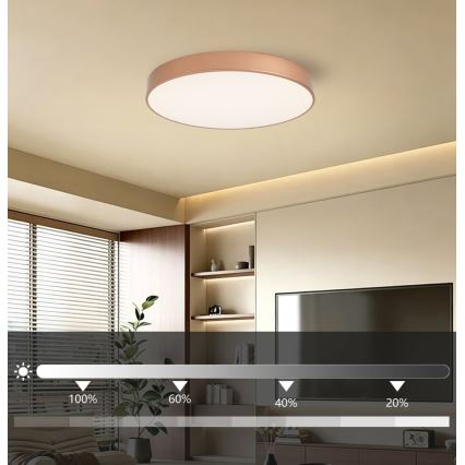 BRILAGI - Plafonieră LED dimabilă POOL LED/60W/230V 3000-6000K Ø 60 cm culoare cupru + telecomandă