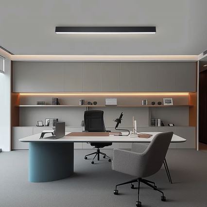 Brilagi - Plafonieră LED dimabilă SLEEKLINE SMART LED/40W/230V 3000-6000K Wi-Fi Tuya neagră + telecomandă