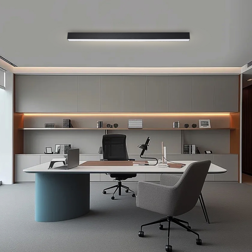 Brilagi - Plafonieră LED dimabilă SLEEKLINE SMART LED/40W/230V 3000-6000K Wi-Fi Tuya neagră + telecomandă