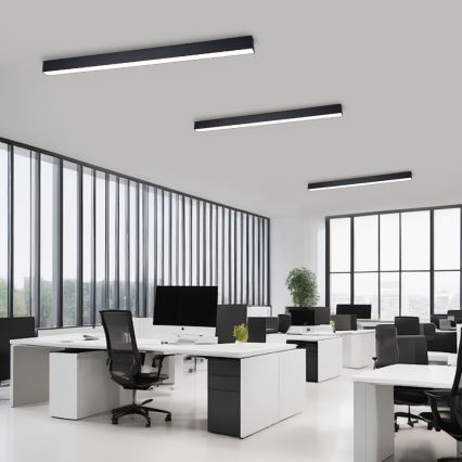 Brilagi - Plafonieră LED dimabilă SLEEKLINE SMART LED/40W/230V 3000-6000K Wi-Fi Tuya neagră + telecomandă