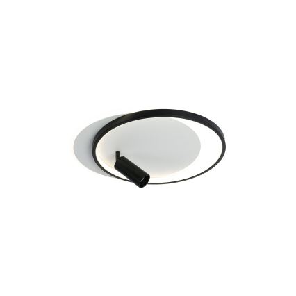 Brilagi - Plafonieră LED dimmabilă UNITY LED/48W/230V + 1xGU10/3W 3000-6000K 39x45 cm alb/negru + telecomandă