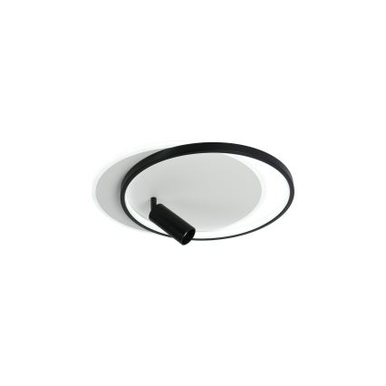 Brilagi - Plafonieră LED dimmabilă UNITY LED/48W/230V + 1xGU10/3W 3000-6000K 39x45 cm alb/negru + telecomandă
