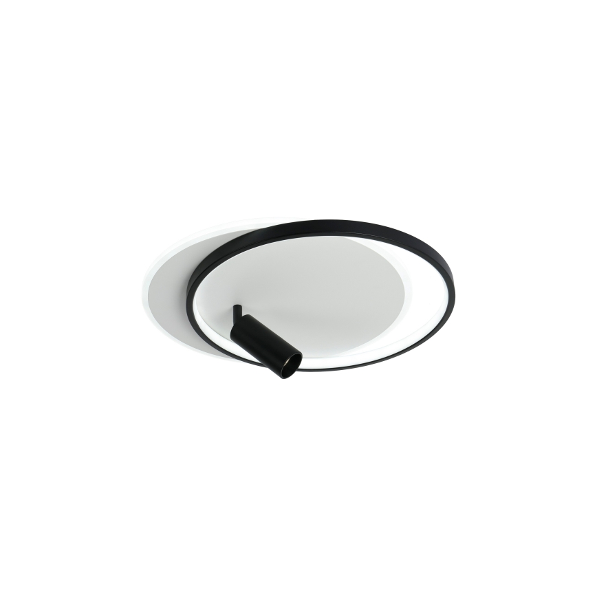 Brilagi - Plafonieră LED dimmabilă UNITY LED/48W/230V + 1xGU10/3W 3000-6000K 39x45 cm alb/negru + telecomandă