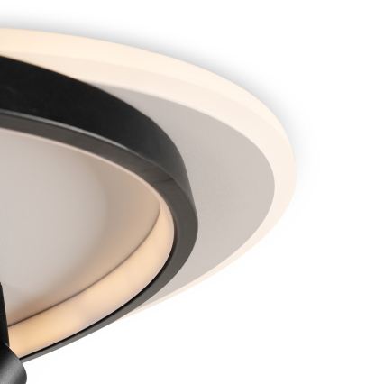Brilagi - Plafonieră LED dimmabilă UNITY LED/48W/230V + 1xGU10/3W 3000-6000K 39x45 cm alb/negru + telecomandă