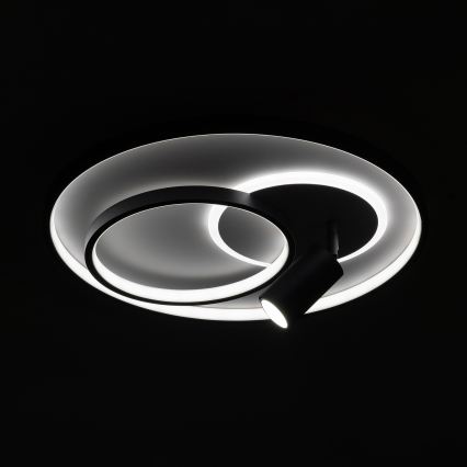 BRILAGI - Lampă de tavan LED reglabilă UNITY LED/60W/230V + 1xGU10/3W 3000-6000K Ø 50 cm alb/negru + telecomandă