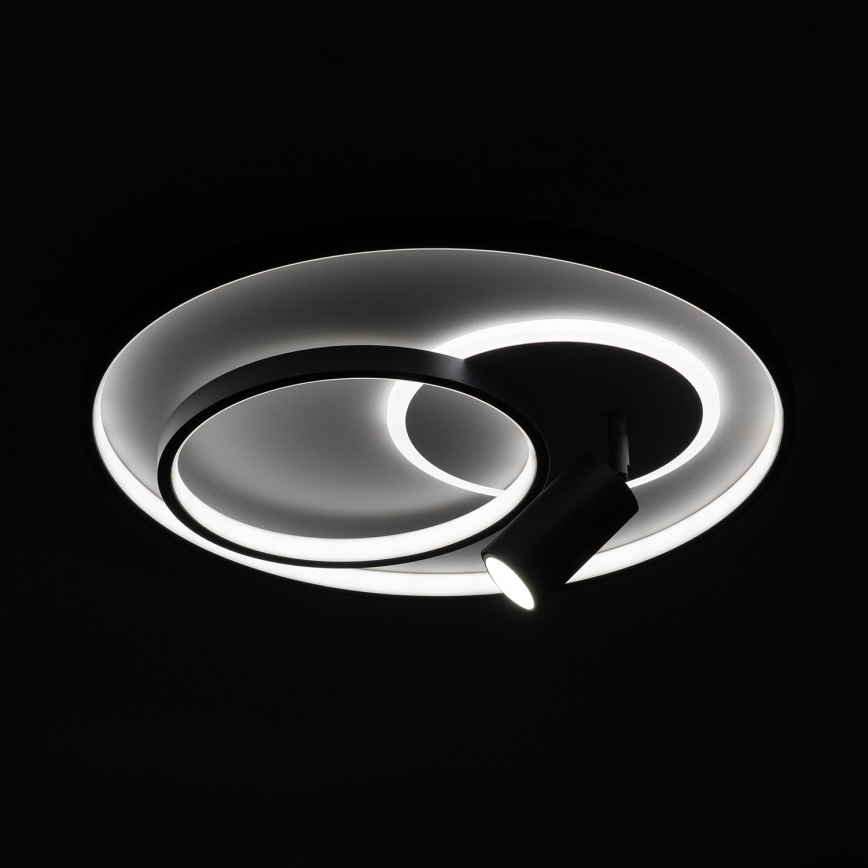 BRILAGI - Lampă de tavan LED reglabilă UNITY LED/60W/230V + 1xGU10/3W 3000-6000K Ø 50 cm alb/negru + telecomandă