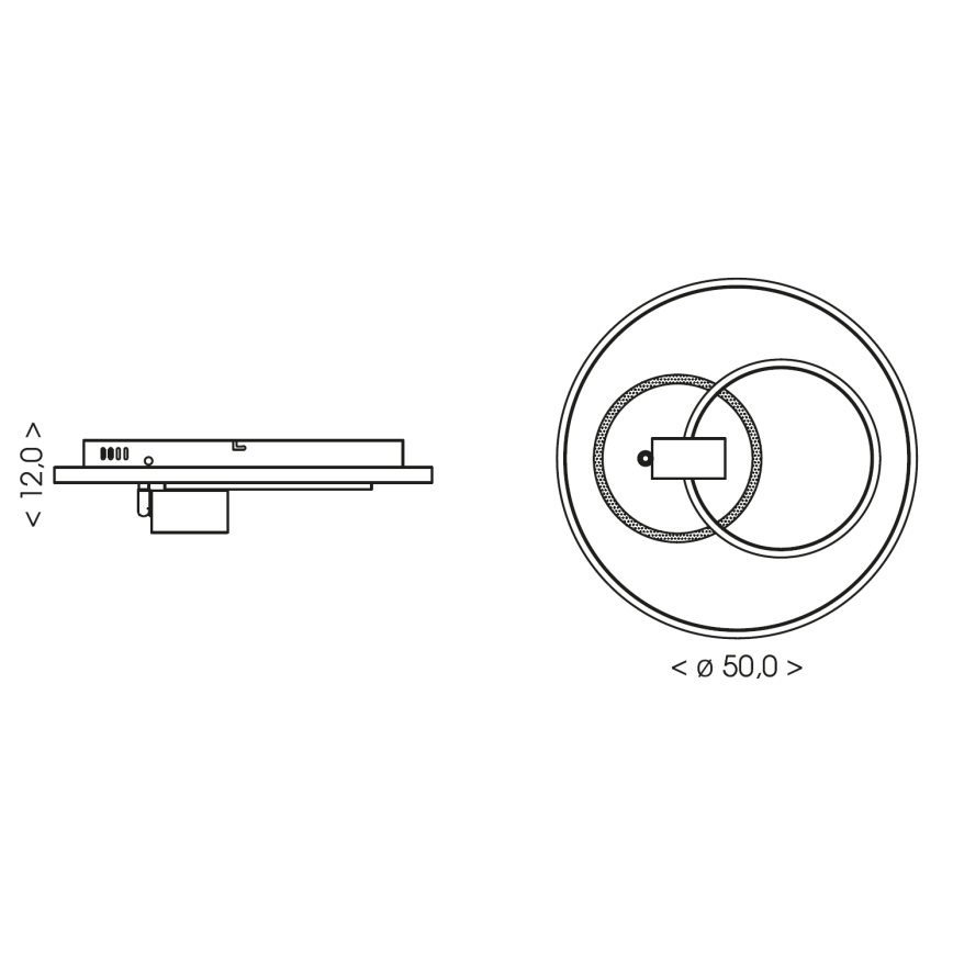 Brilagi - Lampă de tavan LED reglabilă UNITY LED/60W/230V + 1xGU10/3W 3000-6000K Ø 50 cm alb/negru + telecomandă