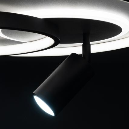 BRILAGI - Lampă de tavan LED reglabilă UNITY LED/60W/230V + 1xGU10/3W 3000-6000K Ø 50 cm alb/negru + telecomandă
