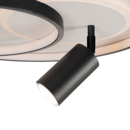 BRILAGI - Lampă de tavan LED reglabilă UNITY LED/60W/230V + 1xGU10/3W 3000-6000K Ø 50 cm alb/negru + telecomandă