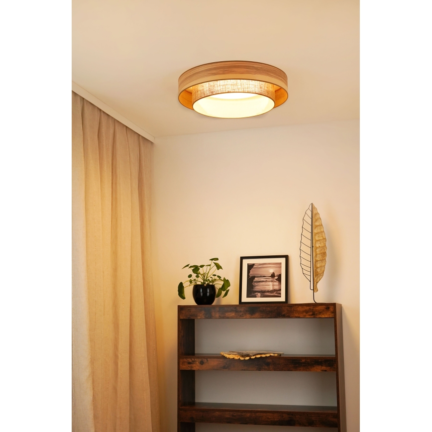 Brilagi - Plafonier LED MONTANA BOHO LED/26W/230V diametru 60 cm maro