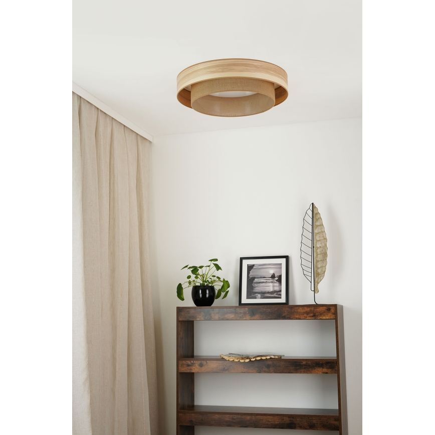 Brilagi - Plafonier LED MONTANA BOHO LED/26W/230V diametru 60 cm maro