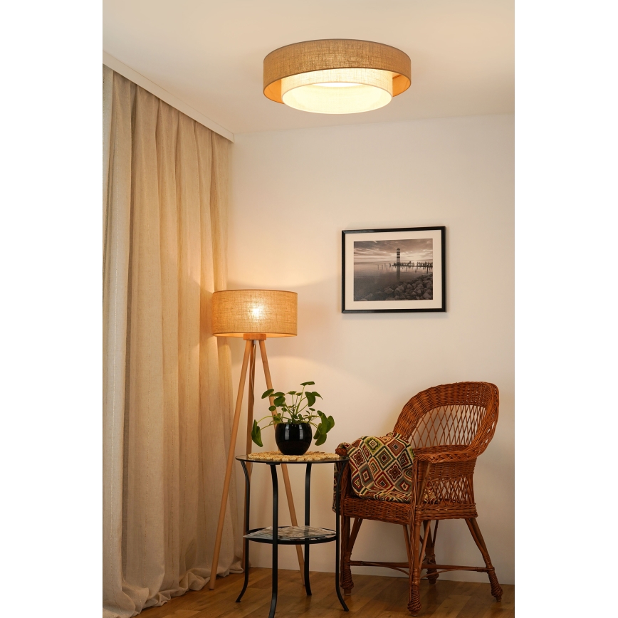 Brilagi - Plafonieră LED SHINE LED/24W/230V diam. 60 cm bej/crem