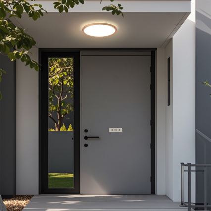 Brilagi - Plafonieră LED pentru baie ULTRA SLIM, 18 W, 230 V, Ø 30 cm, aur roz, IP54