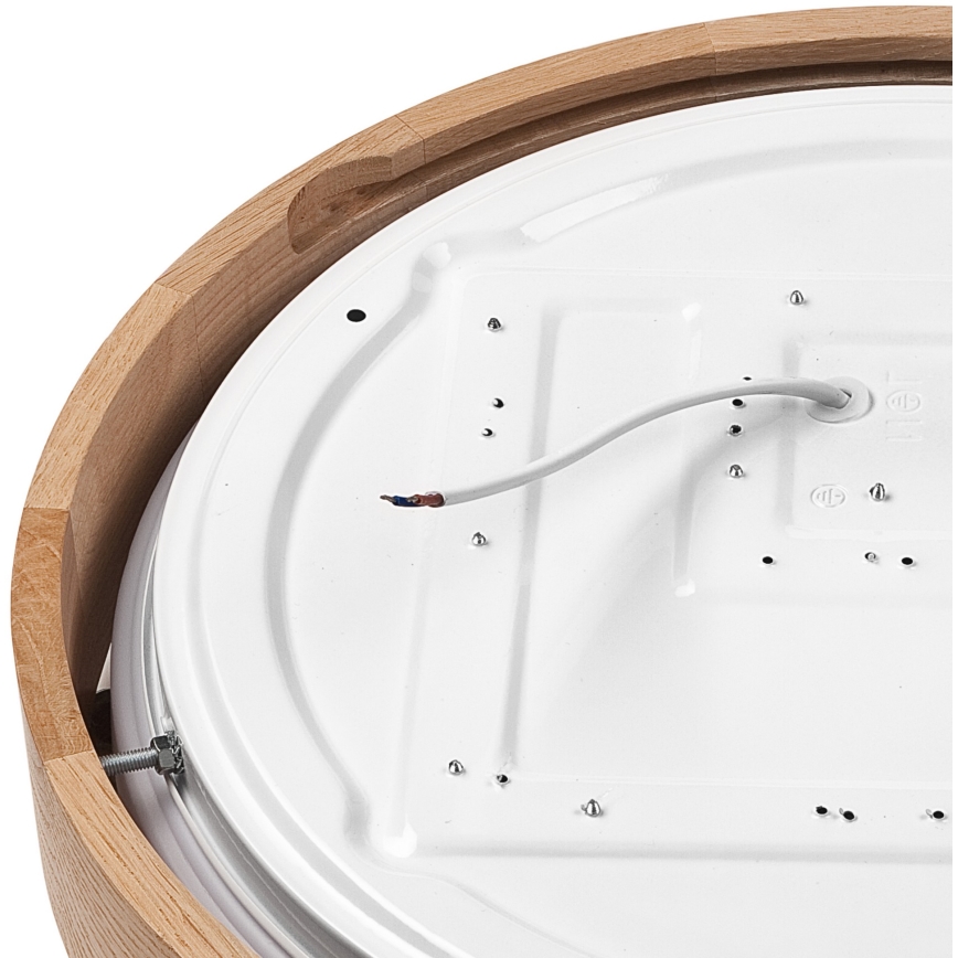 Brilagi - Plafonier LED reglabil MANAROLA SMART LED/24W/230V 2700-6500K stejar Ø 41 cm Wi-Fi + telecomandă Tuya