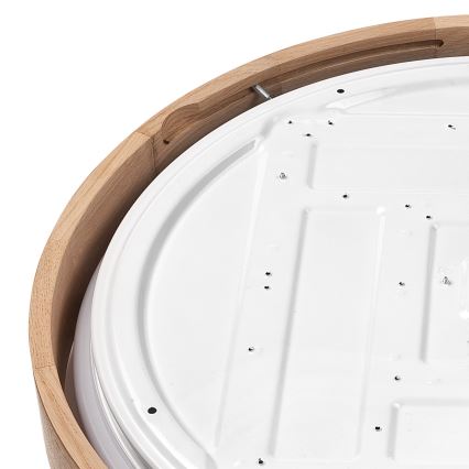 Brilagi - Plafonier LED reglabil MANAROLA SMART LED/36W/230V 2700-6500K stejar Ø 51 cm Wi-Fi + telecomandă Tuya