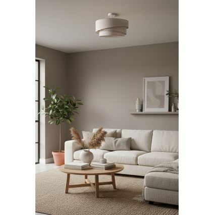 Brilagi - Plafonieră aplicată ARROW 1xE27/60W/230V Ø 45 cm bej