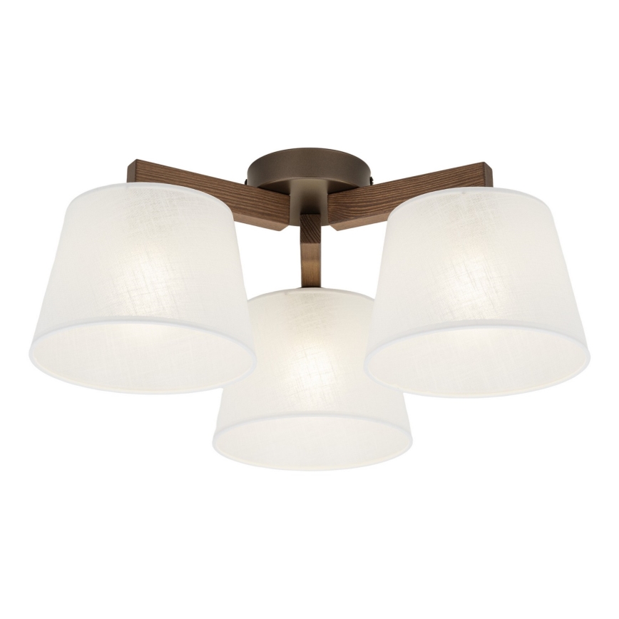 Brilagi - Plafonieră aplicată LATTE, 3 x E27, 15W, 230V, pin/alb