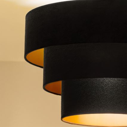 Brilagi - Plafonieră aplicată LUNETA 1xE27/60W/230V, Ø 40 cm, negru/auriu