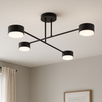 Brilagi - Plafonieră aplicată MONO 4x GX53/12W/230V negru