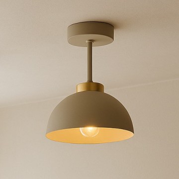 Brilagi - Plafonieră aplicată MOON 1xE27/60W/230V bej/auriu