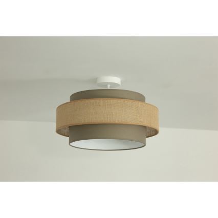 Brilagi - Plafonieră aplicată RESNA 1xE27/60W/230V, Ø 40 cm, maro/bej