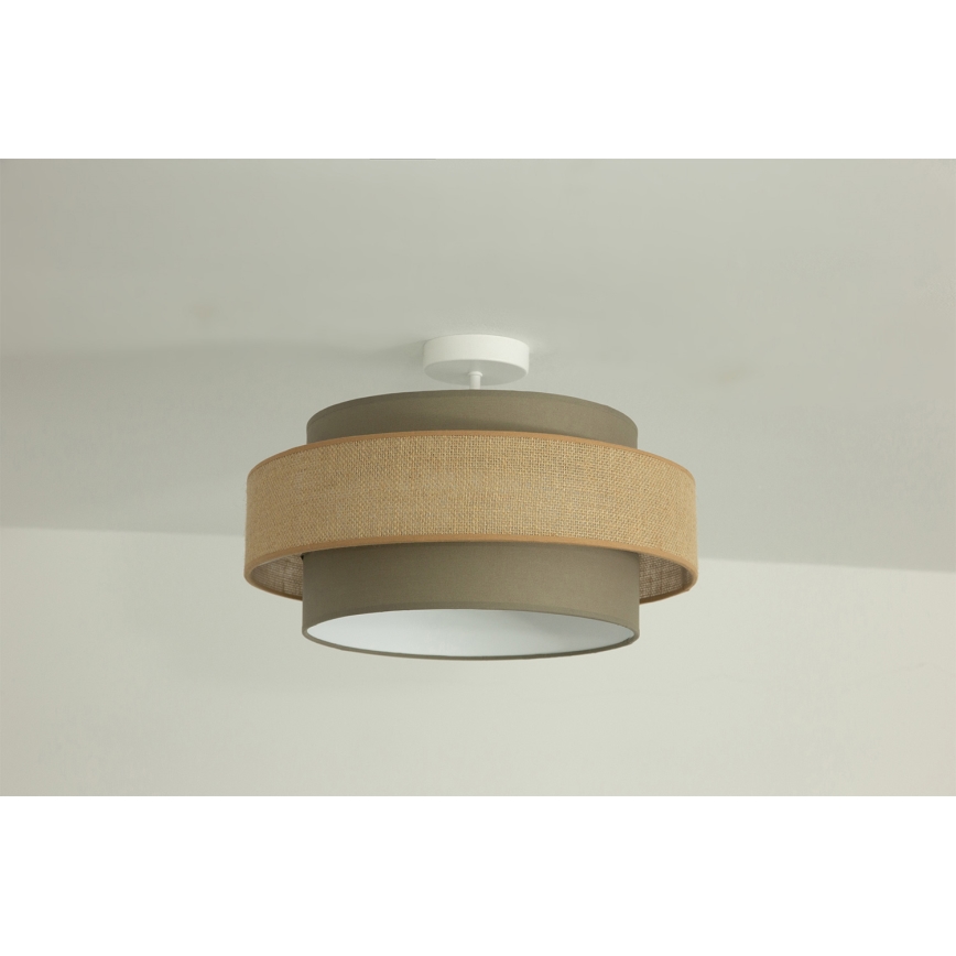 Brilagi - Plafonieră aplicată RESNA 1xE27/60W/230V, Ø 40 cm, maro/bej