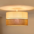 BRILAGI - Plafonieră aplicată ROYAL YUTE 1xE27/15W/230V diam. 40 cm bej/crem