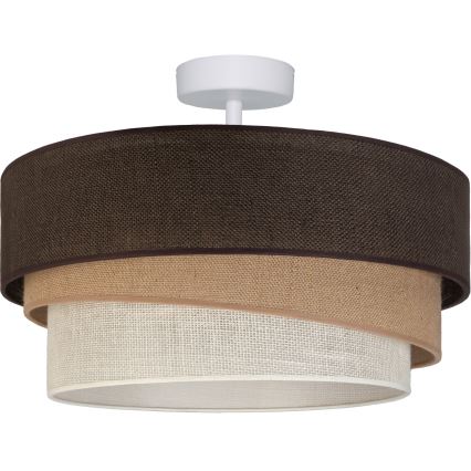 Brilagi - Plafonieră aplicată TRIO 1xE27/60W/230V pr. 40 cm maro/bej/alb