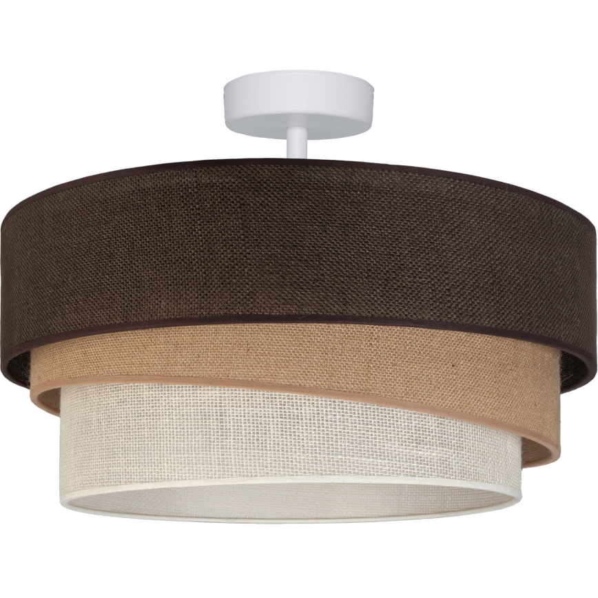 Brilagi - Plafonieră aplicată TRIO 1xE27/60W/230V pr. 40 cm maro/bej/alb