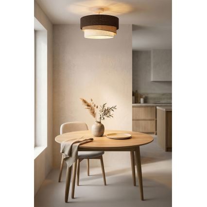 Brilagi - Plafonieră aplicată TRIO 1xE27/60W/230V pr. 40 cm maro/bej/alb