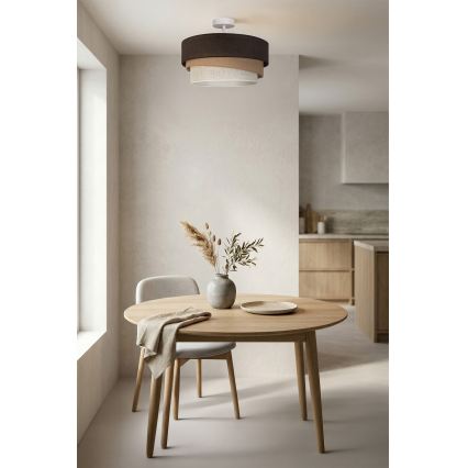 Brilagi - Plafonieră aplicată TRIO 1xE27/60W/230V pr. 40 cm maro/bej/alb