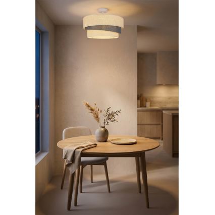 Brilagi - Plafonieră aplicată TRIO 1xE27/60W/230V, Ø 40 cm, crem/gri