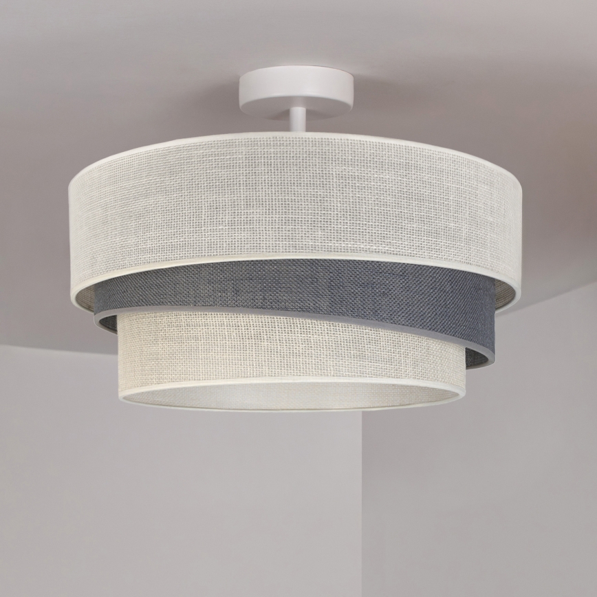Brilagi - Plafonieră aplicată TRIO 1xE27/60W/230V, Ø 40 cm, crem/gri