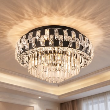 BRILAGI - Plafonieră AURELIA 5xE14/40W/230V Ø 50 cm neagră