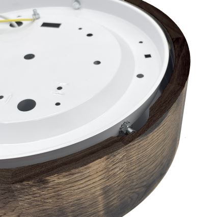 Brilagi - Plafonieră CARVALHO SMOKEY 1xE27/60W/230V, stejar, Ø 27,5 cm