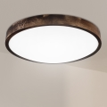 Brilagi - Plafonieră CARVALHO SMOKEY, 3xE27/15W/230V, stejar, diametru 47,5 cm