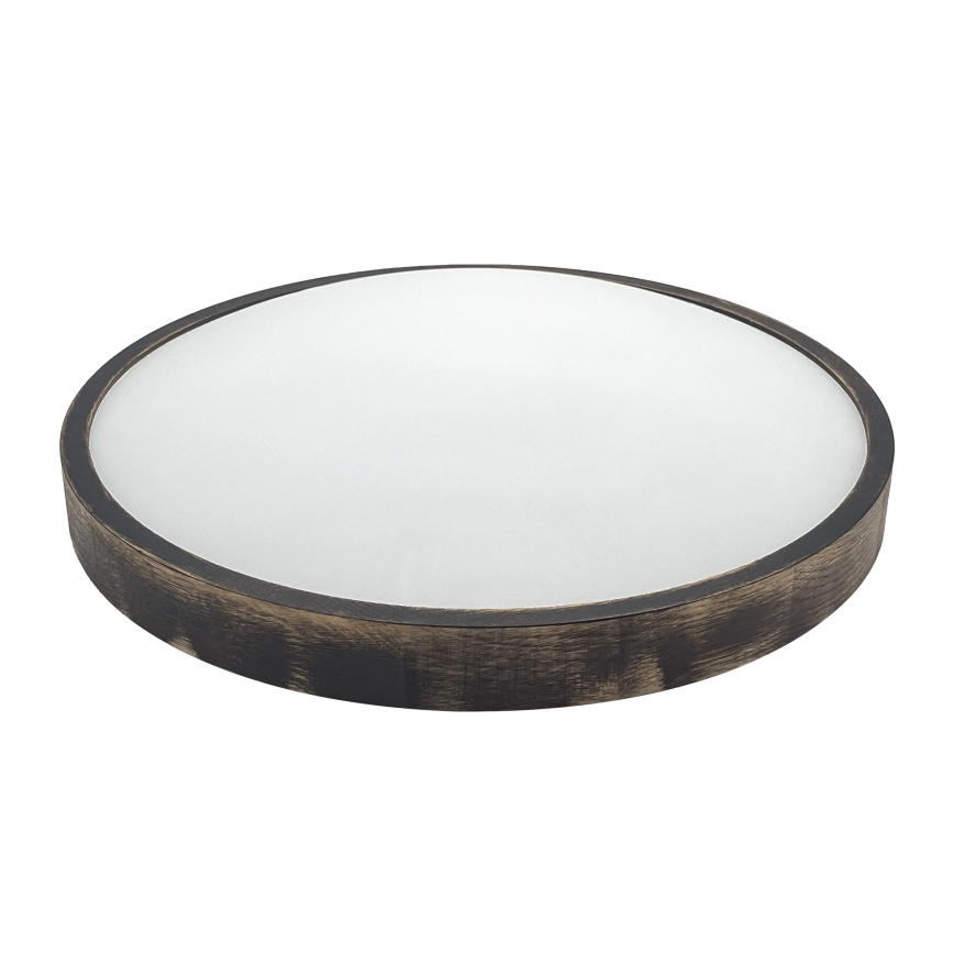 Brilagi - Plafonieră CARVALHO SMOKEY, 3xE27/15W/230V, stejar, diametru 47,5 cm