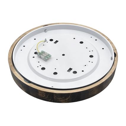 Brilagi - Plafonieră CARVALHO SMOKEY, 3xE27/15W/230V, stejar, diametru 47,5 cm