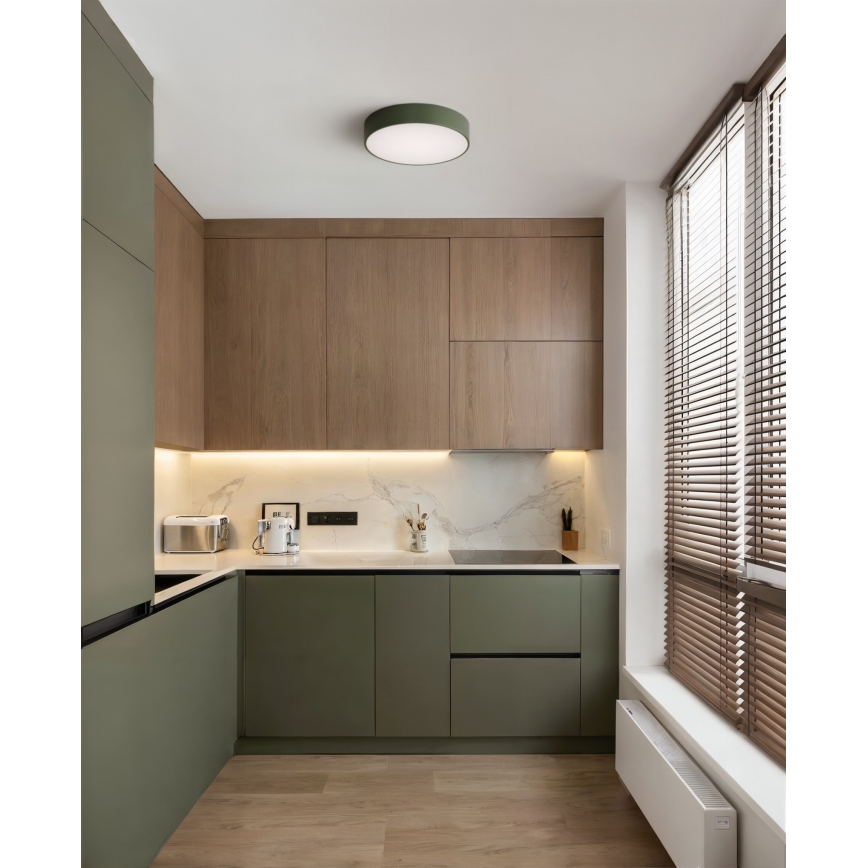 Brilagi - Plafonieră CLARE 2xE27/24W/230V Ø 30 cm khaki