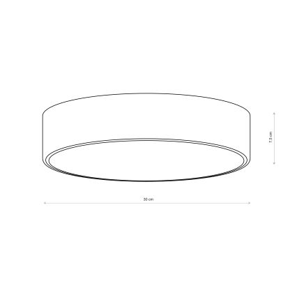 Brilagi - Plafonieră CLARE, 2xE27/24W/230V, Ø 30 cm, maro