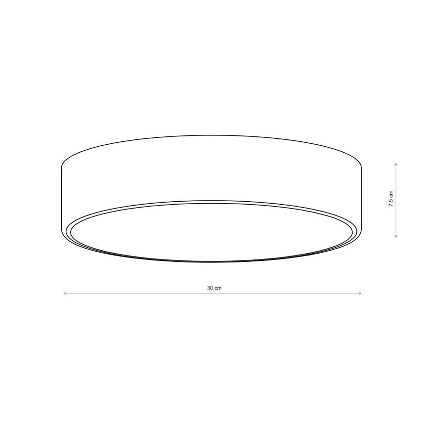 Brilagi - Plafonieră CLARE, 2xE27/24W/230V, Ø 30 cm, vișiniu