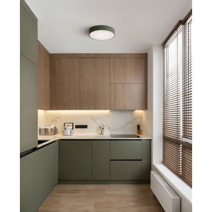 Brilagi - Plafonieră CLARE 3xE27/24W/230V Ø 40 cm khaki