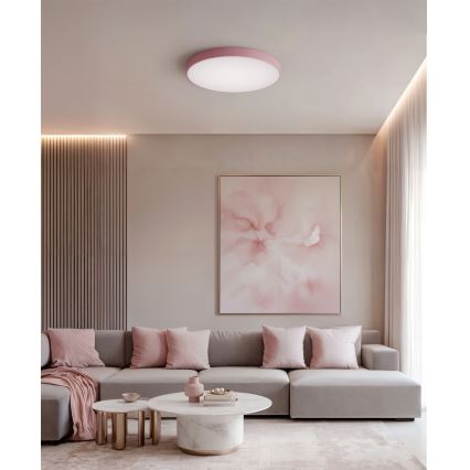 Brilagi - Plafonieră CLARE, 4 x E27, 24 W, 230 V, Ø 50 cm, roz