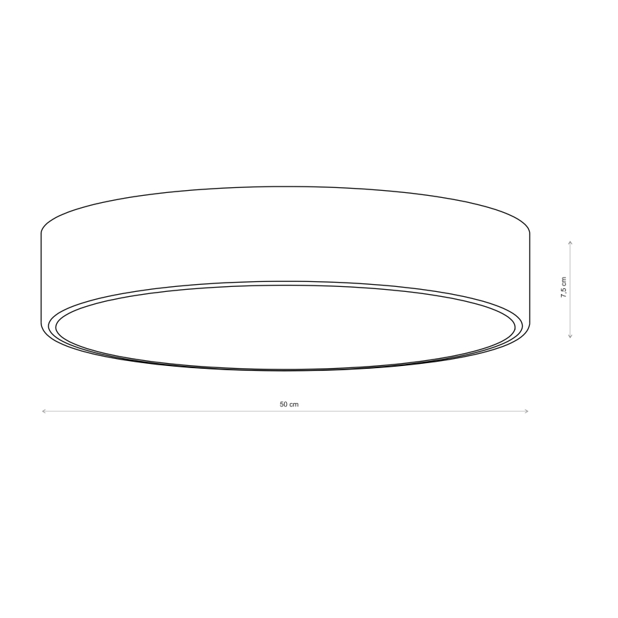 Brilagi - Plafonieră CLARE, 4 x E27, 40 W, 230 V, Ø 50 cm, roz