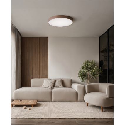 Brilagi - Plafonieră CLARE 4xE27/40W/230V Ø 50 cm maro