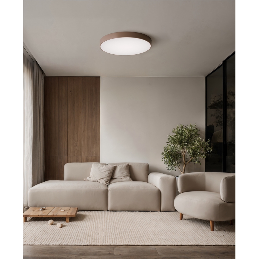 Brilagi - Plafonieră CLARE 4xE27/40W/230V Ø 50 cm maro