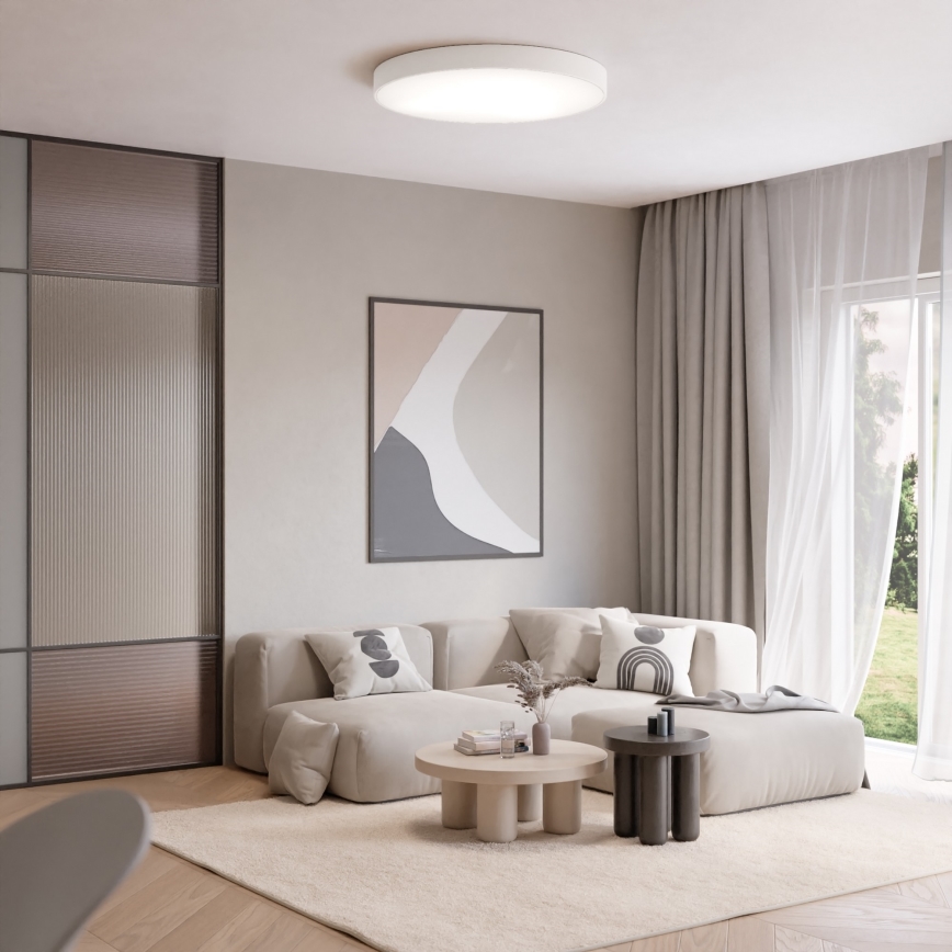 Brilagi - Plafonieră CLARE cu senzor, 5xE27/24W/230V, diametru 60 cm, alb