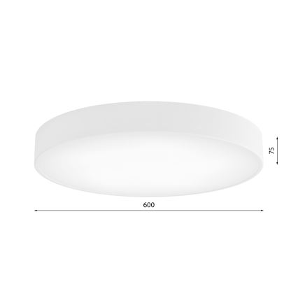 Brilagi - Plafonieră CLARE cu senzor, 5xE27/40W/230V, diametru 60 cm, alb